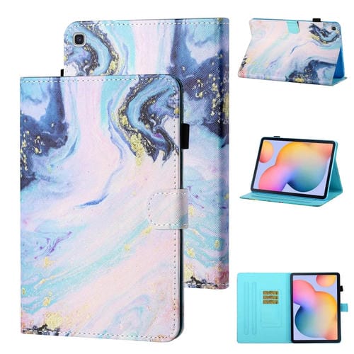 Funda para Samsung Galaxy Tab A7 Lite 8.7 (2021) T220 caja de cuero con soporte y ranura para tarjeta (Quicksand)