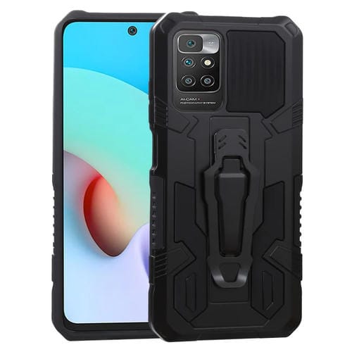 Para Xiaomi Redmi 10 Armor Warrior Aftersproof PC + TPU Funda protectora (Negro)
