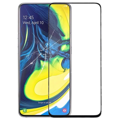 Pantalla Frontal Samsung Galaxy A80 / A90 Lente de Vidrio Exterior con Adhesivo OCA Transparente