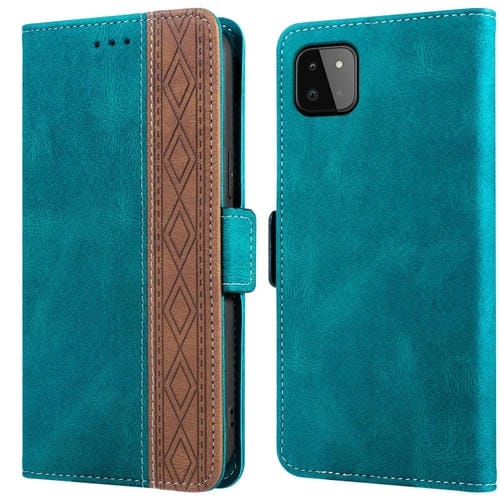 Funda para Samsung Galaxy A22 5G Caja de Cuero Rfid Magnético (Verde Oscuro)
