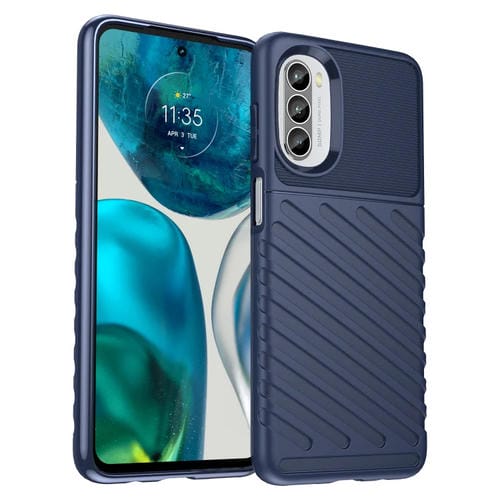 Para Motorola Moto G82 Thunderbolt Shock -Protective TPU TPU Soft Telephip (azul)