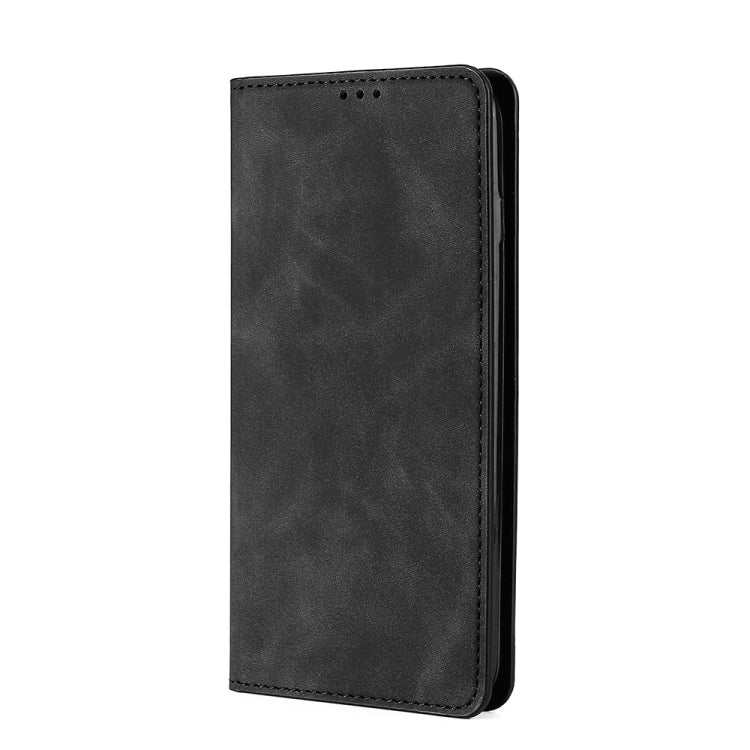 Funda OnePlus Nord 2T Skin Feel Flip Horizontal Magnética de Cuero (Negro)