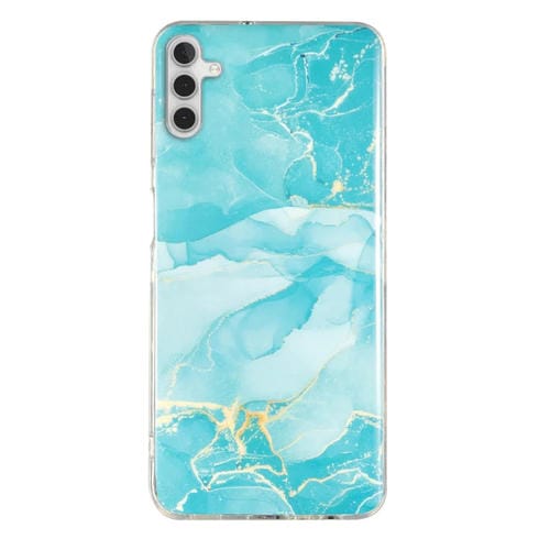 Para Samsung Galaxy A13 5G IMD Marble Pattern TPU Phone Case (Verde)