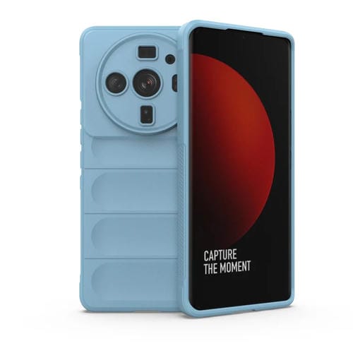 Para Xiaomi 12S Ultra Magic Shield TPU + Estuche para teléfono de franela (azul claro)