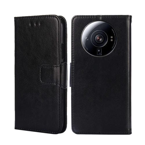 Para Xiaomi 12S Ultra Crystal Texture Leather Phone Case (Negro)