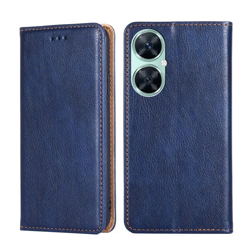 Estuche para Huawei Enjoy 60 Pro / Nova 11I de Cuero Magnético con Aceite Brillante (Azul)
