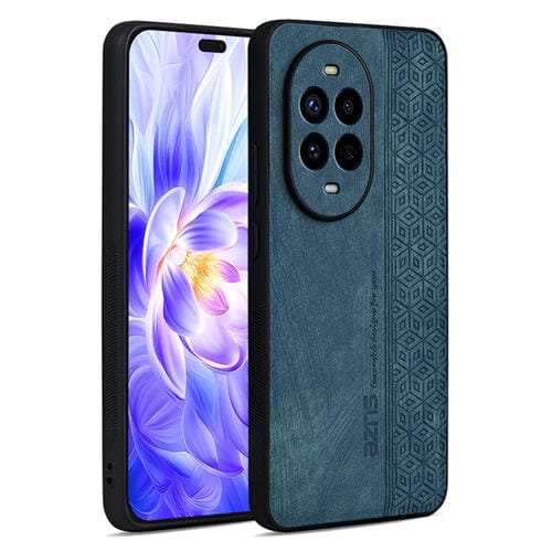 Funda para Teléfono Azns con Textura de Piel en Relieve 3D para Huawei Nova 13 Pro (Verde Oscuro)