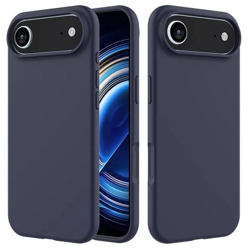 Funda de silicona de color sólido para iPhone 17 Air (azul medianoche)