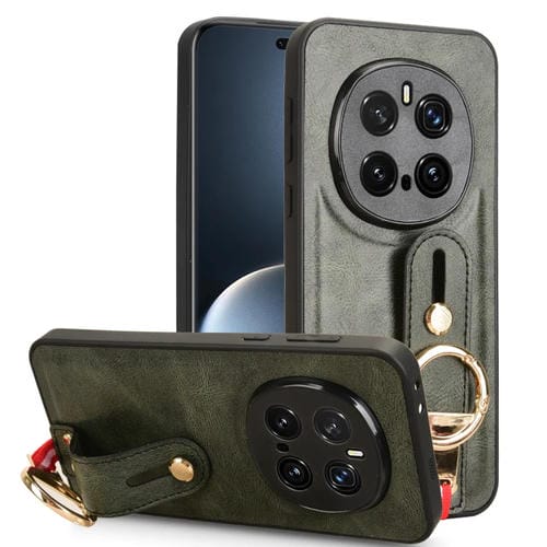 Funda de Cuero con Correa para Hombro Honor Magic7 Pro (Verde)