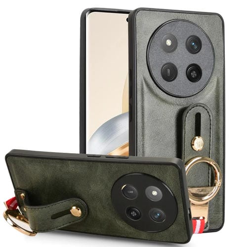 Funda de Cuero con Correa para El Hombro Honor X60 Pro 5G/X9C 5G (Verde)