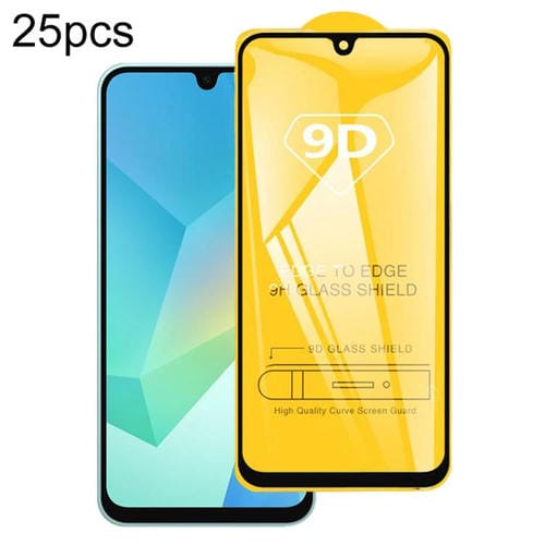 25 protectores de pantalla de vidrio templado 9D con pegamento completo para Samsung Galaxy A17 4G