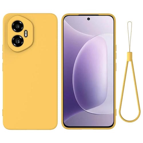 Funda Silicona Líquida Honor 300 a Prueba de Golpes (Amarillo)