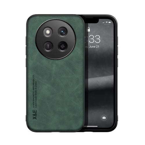Funda de Cuero Magnética para Honor X60 Pro con Tacto Agradable (Verde)