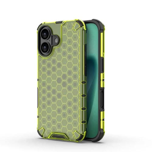 Funda antigolpes Honeycomb para iPhone 17 (verde)