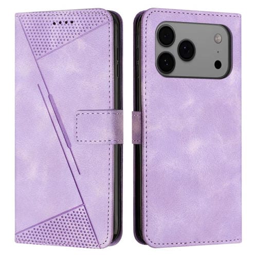 Funda de cuero Dream Triangle con cordón para iPhone 17 Pro Max (morado)