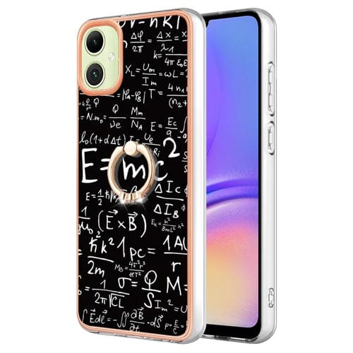 Estuche para Teléfono Samsung Galaxy A05 Imd Doble Cara con Galvanoplastia y Soporte para Anillo