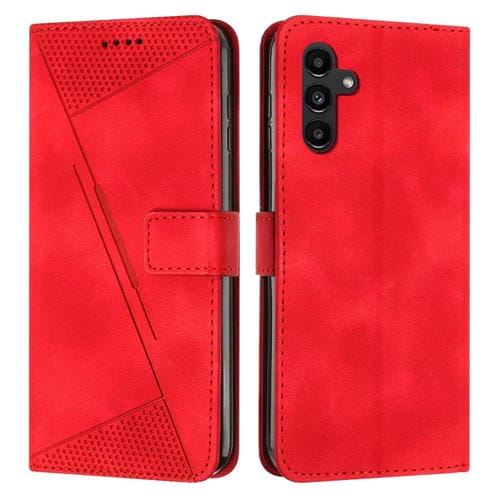 Funda de cuero para Samsung Galaxy A05S Dream Triangle con cordón (Rojo)