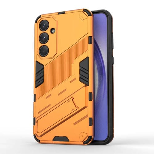 Funda para Samsung Galaxy A35 5G Punk Armor 2 en 1 PC y TPU a Prueba de Golpes con Soporte Invisible (Naranja)