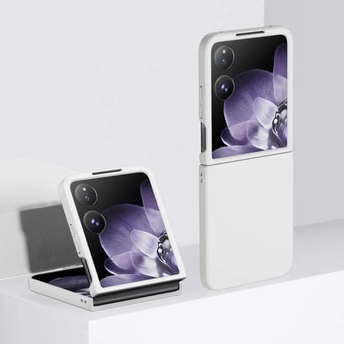 Funda de PC con tacto suave para Xiaomi Mix Flip 2 (blanca)