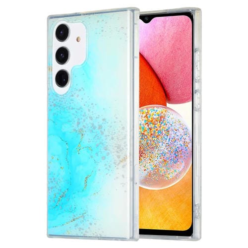 Estuche para Teléfono Samsung Galaxy A14 5G 4G Imd Mårmol Doble Cara (Azul Cielo)