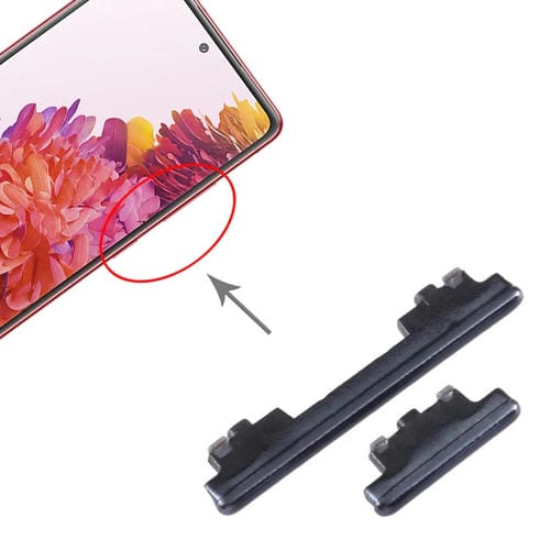 Ein- / Ausschalttaste und Lautstärke (Schwarz) Samsung Galaxy S20 FE SM-G780 (10 Stück)