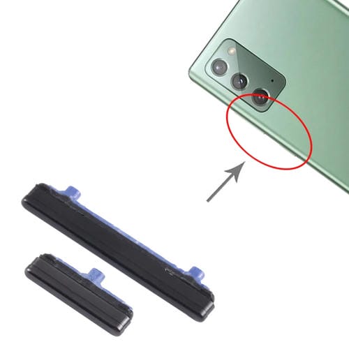 Ein- / Ausschalttaste und Lautstärke (Schwarz) Samsung Galaxy Note 20 SM-N980 - de (10 Stück)