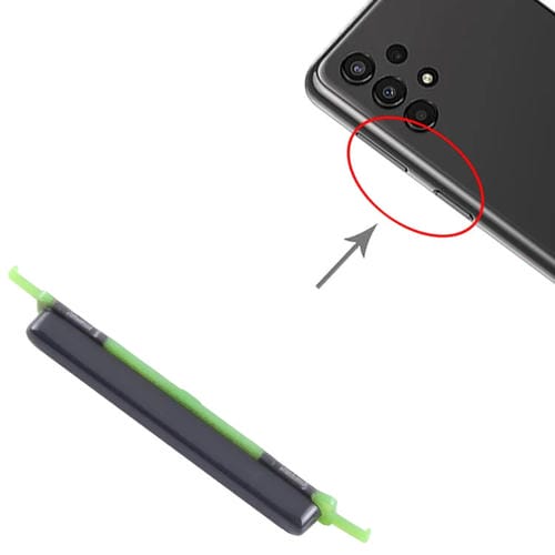 Pulsanti di accensione e volume Samsung Galaxy M23 SM-M236 (10 pezzi) (Nero)