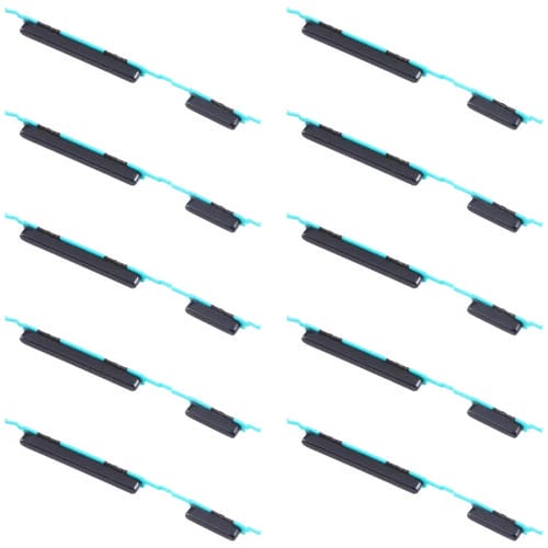 Ein- / Lautstärketasten Samsung Galaxy M31 SM-M315 (Schwarz) Packung mit (10 Stück)