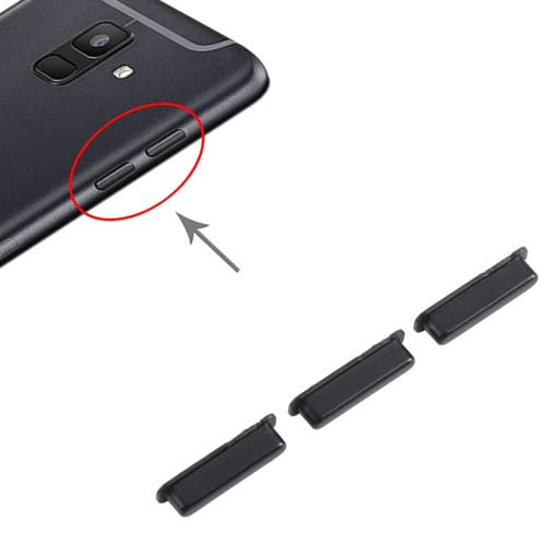 Bouton d'alimentation et de volume Samsung Galaxy J4 Core SM-J410 (10 pièces) (Noir)