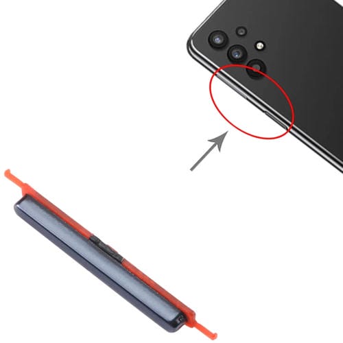 Power and Volume Buttons Samsung Galaxy M22 SM-M225 (10 Pieces) (Black)