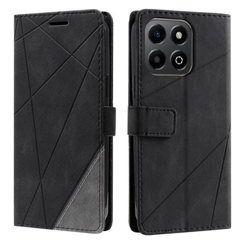 Funda de Cuero para Honor 200 con Textura y Diseño Único (Negro)