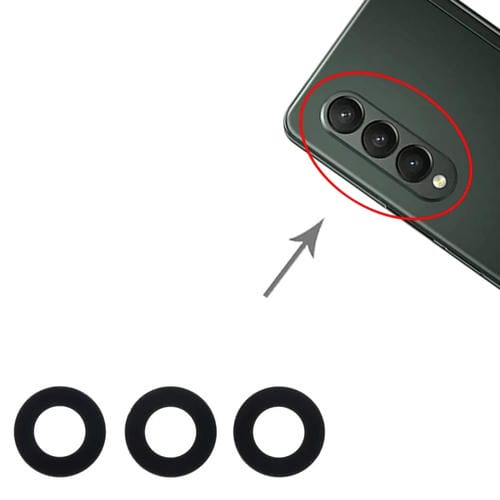 Lente de Cámara Trasera Samsung Galaxy Z Fold3 5G SM-F926B - Paquete de (10 Piezas)