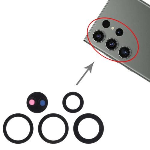Rear Camera Lens Samsung Galaxy S23 Ultra SM-S918B (10 Pieces)
