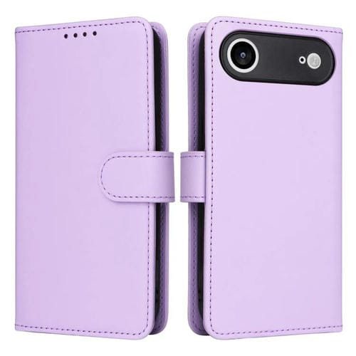 Funda BETOPNICE BN-005 2 en 1 desmontable de imitación de cuero genuino para iPhone 17 Air (morado claro)