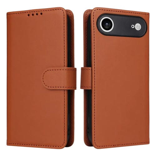 Funda BETOPNICE BN-005 2 en 1 desmontable de imitación de cuero genuino para iPhone 17 Air (marrón)