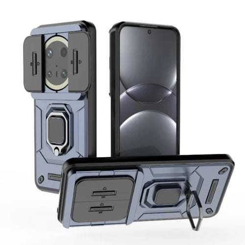 Funda para Huawei Mate 70 Pro 5G y 70 Pro+ 5G con Soporte y Protección TPU + PC (Azul)