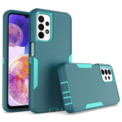 Funda para Samsung Galaxy A23 2 En 1 Magnética PC + TPU (Azul + Azul Verde)