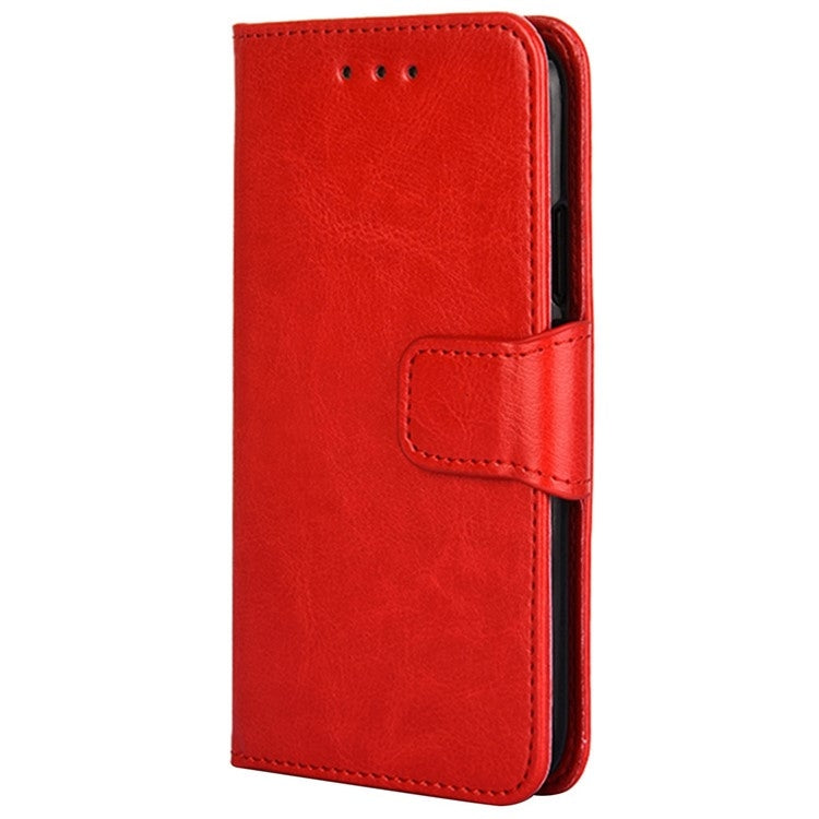 Funda de Cuero con Textura de Cristal para OnePlus Nord Ce 4 Lite 5G (Rojo)