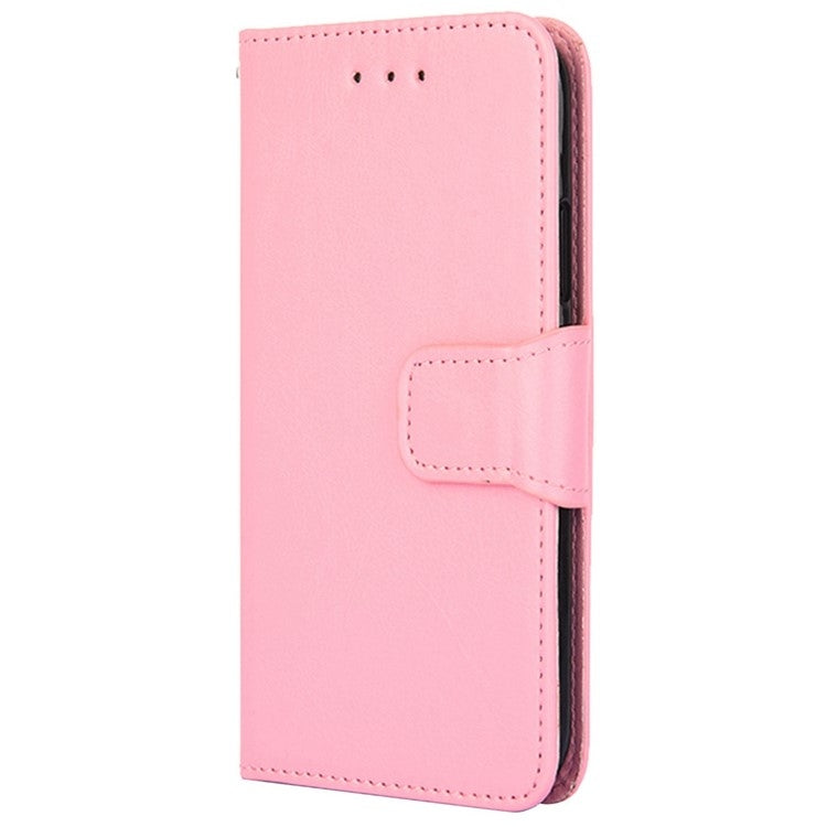Funda de Cuero con Textura de Cristal para OnePlus Nord Ce 4 Lite 5G (Rosa)