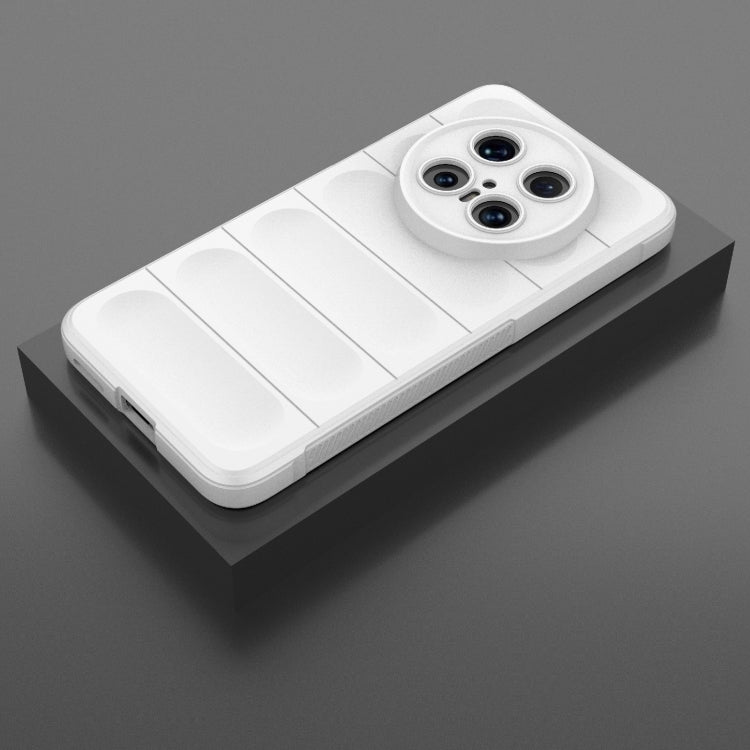 Funda TPU y Franela con Protección Mágica para Huawei Mate 70 Pro 5G (Blanca)