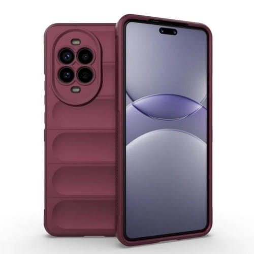 Funda TPU y Franela con Protección Mágica para Huawei Nova 13 Pro 5G (Rojo Vino)