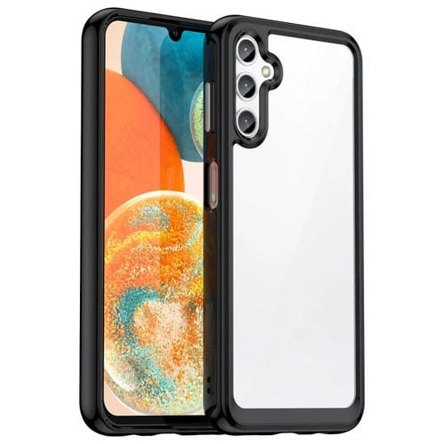 Funda para Teléfono Samsung Galaxy M44 5G TPU Híbrida Acrílica Serie Colorida (Negro)