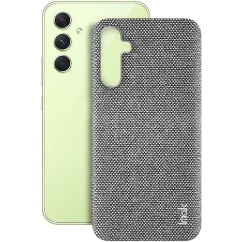Funda para Teléfono Samsung Galaxy A54 5G Imak Ruiyi Series Textura Tela Pu + PC (Gris Claro)