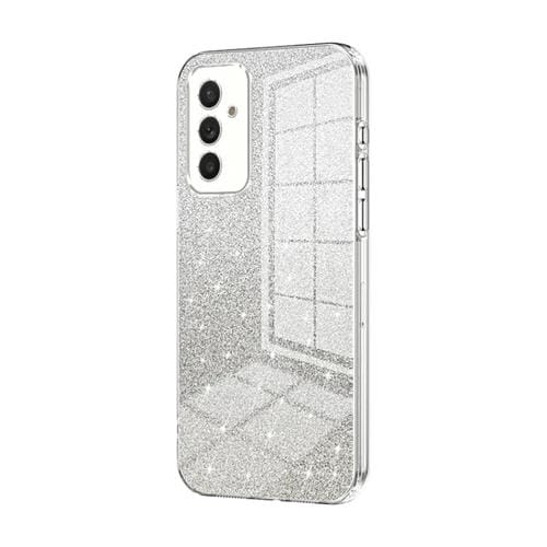 Estuche para Teléfono Samsung Galaxy A82 5G Galvanizado con Polvo de Brillo Degradado (Transparente)