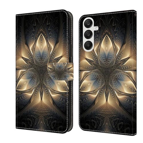Funda Protectora de Cuero Samsung Galaxy A55 Crystal 3D a Prueba de Golpes (Edificio Luminoso)