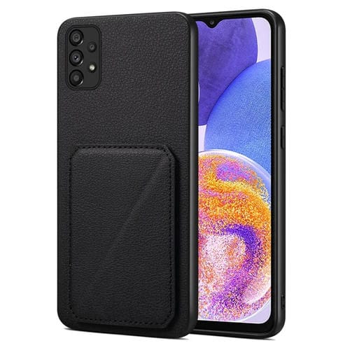 Funda Trasera Samsung Galaxy A23 5G / 4G Denior Piel de Becerro de Imitación con Soporte (Negro)