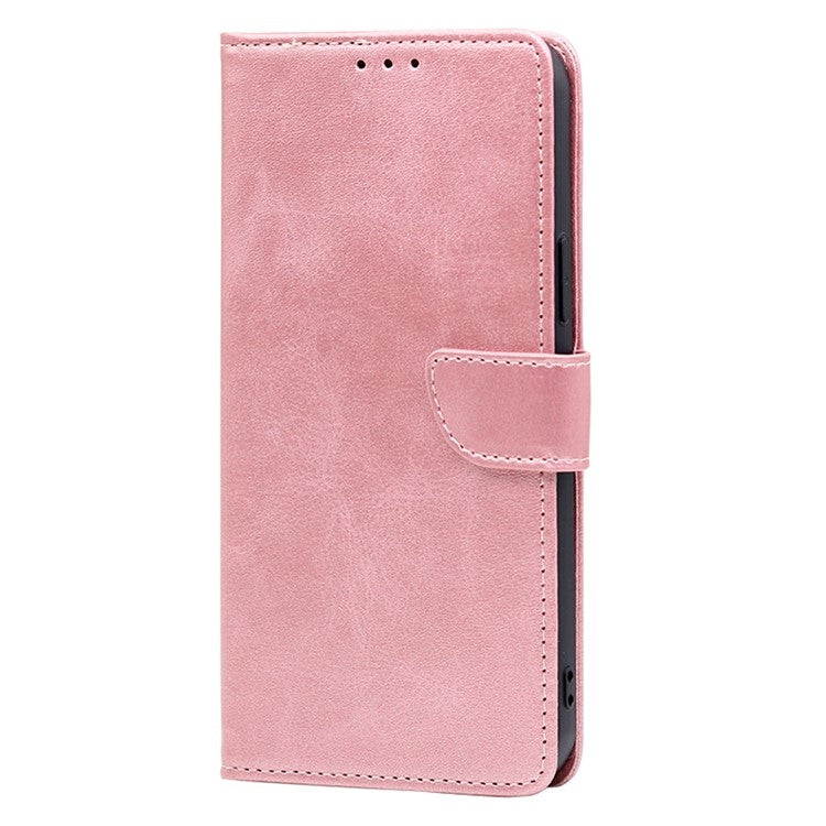 Funda de Cuero con Tapa y Hebilla para OnePlus Nord Ce 4 Lite 5G (Oro Rosa)