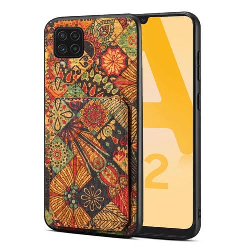 Funda para Teléfono Samsung Galaxy A22 con Ranura para Tarjeta Dual (Amarillo Otoño)