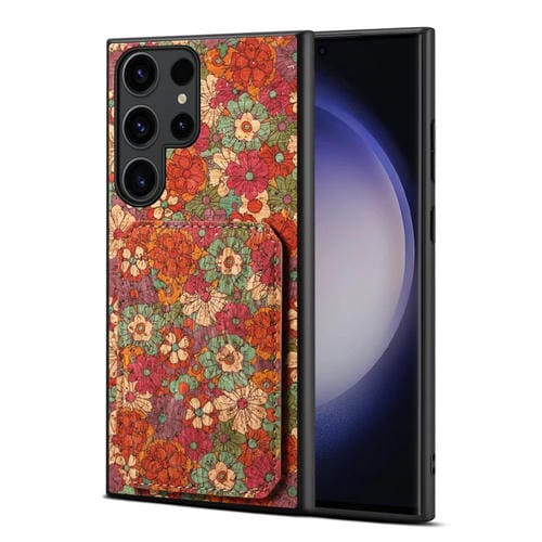 Funda para Teléfono Samsung Galaxy S23 Ultra 5G con Ranura para Tarjeta Dual (Rojo)