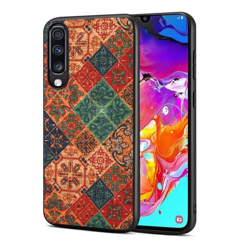 Funda para Teléfono Samsung Galaxy A70 Four Seasons Flower Language TPU (Azul Invierno)